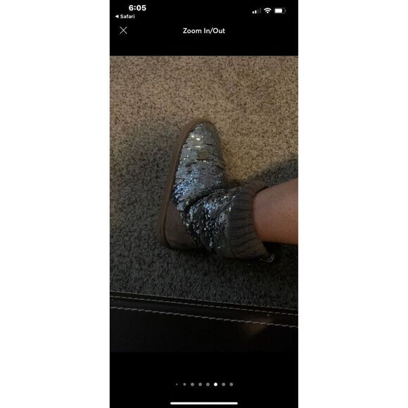 Vs pINK mukluks fur lined sequin boots M y2k htf - Picture 4 of 10